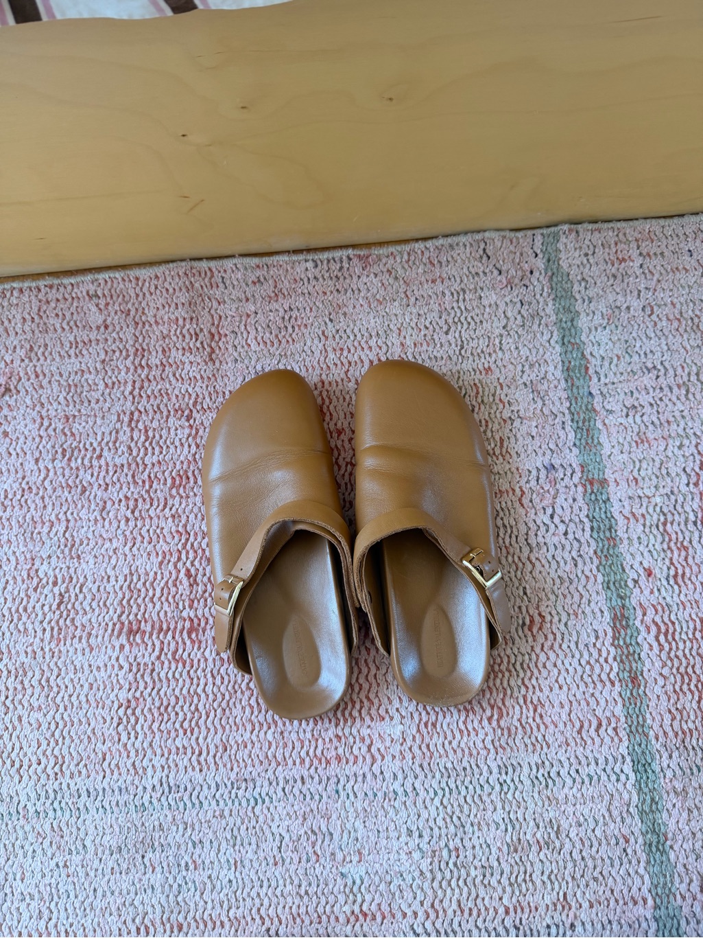 Beatrice Valenzuela Leather Ambrette Clog, Size 6